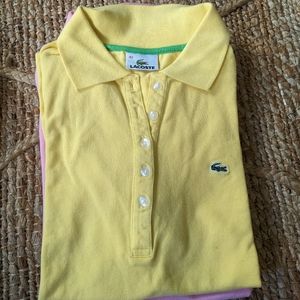 Lacoste Medium Yellow Polo Shirt